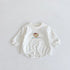 Spring and autumn bear head printed long sleeve ha coat and printed leggings